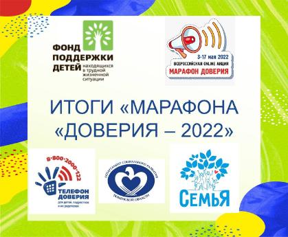 Поздравляем лидеров Всероссийской онлайн-акции «Марафон доверия - 2022»  